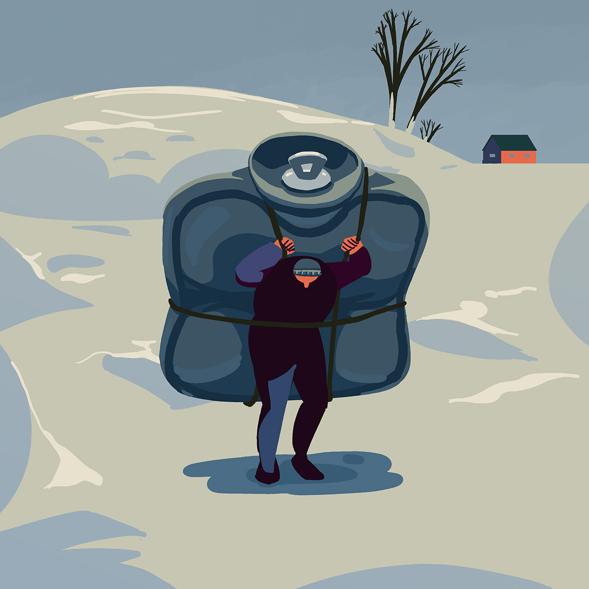 'The Commute' - Winter working.